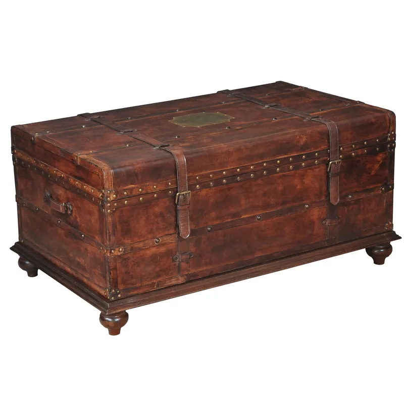 Price Cut Laramie Trunk Coffee Table | Sarreid Ltd - 26853