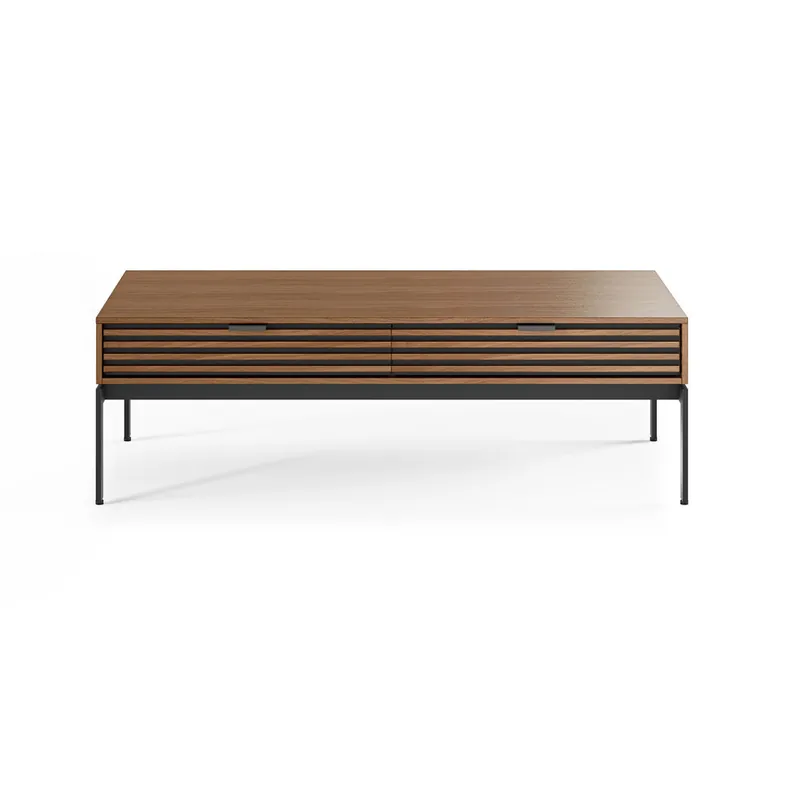 Cora Low Profile Natural Walnut Coffee Table | BDI Furniture - 1172 WL Top Rated