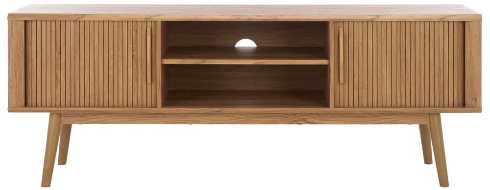 Instant Buy Safavieh Aphra 2 Door 2 Shelf Media Stand - Oak