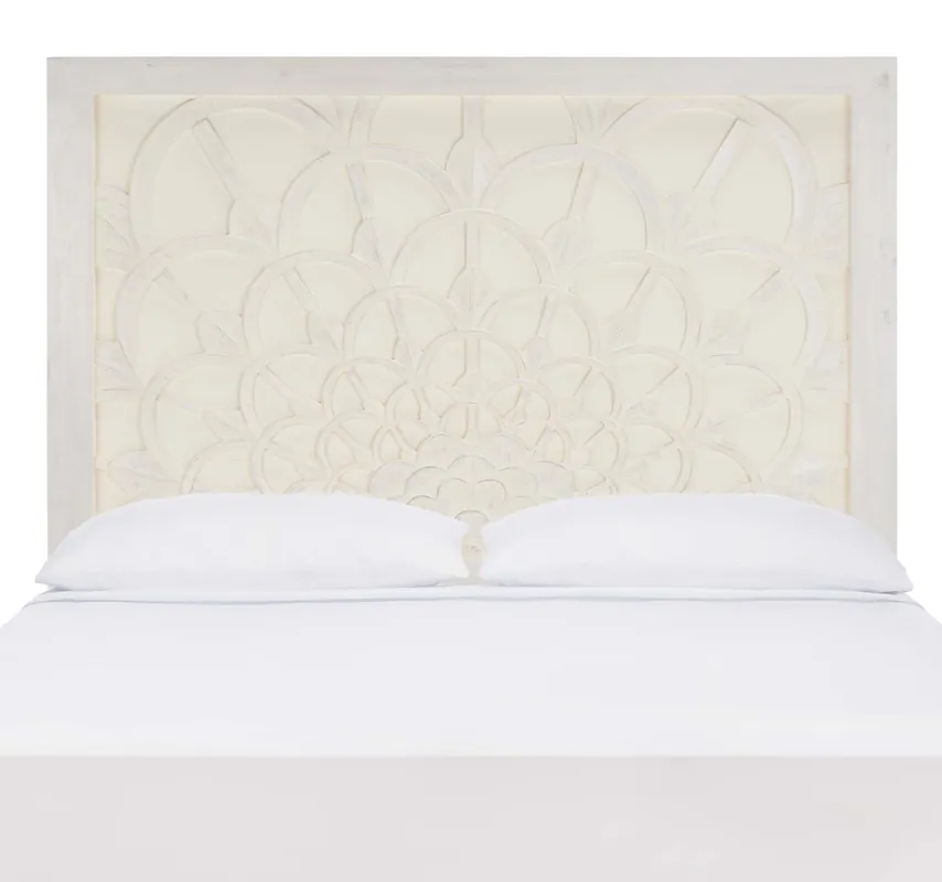 Hot Deal Safavieh Richella Full Headboard - Ivory Wash
