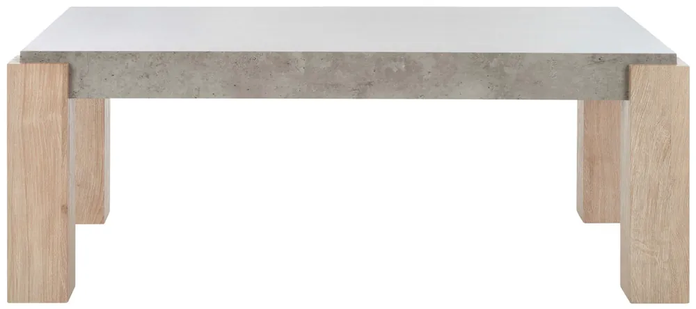 Safavieh Coromio Coffee Table - Light Grey / Natural Super Sale