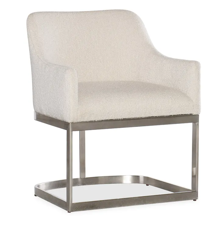 Modern Mood Upholstered Arm Chair w/Metal Base | Hooker - 6850-75300-95 Warranty Included