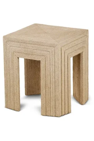 Abaca End Table | Maitland Smith - 89-1006 Luxury