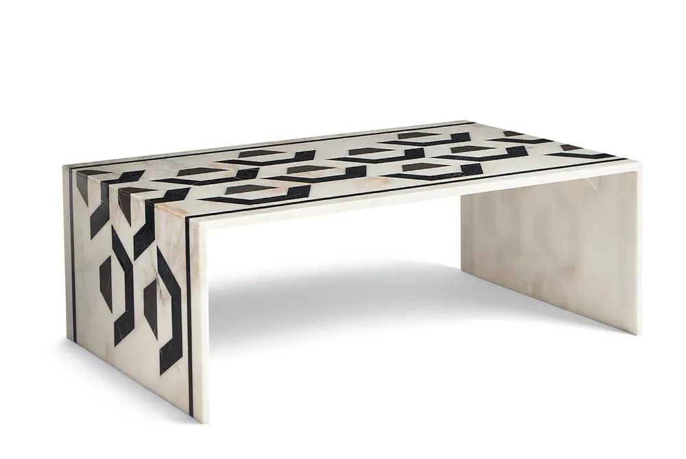 Today Only Marble Inlay Cocktail Table | Maitland Smith - 8378-33