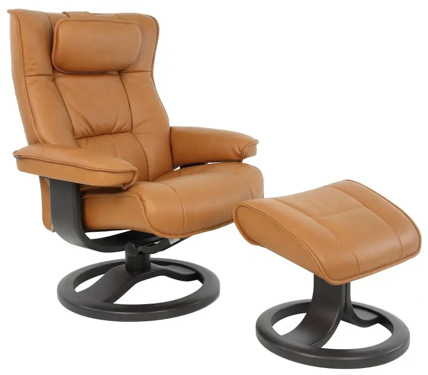 Seasonal Sale Comfort Collection - Regent R Small Chair - AL Vintage Cognac 545 R Frame Finish Below | Fjords - 117UPI-545