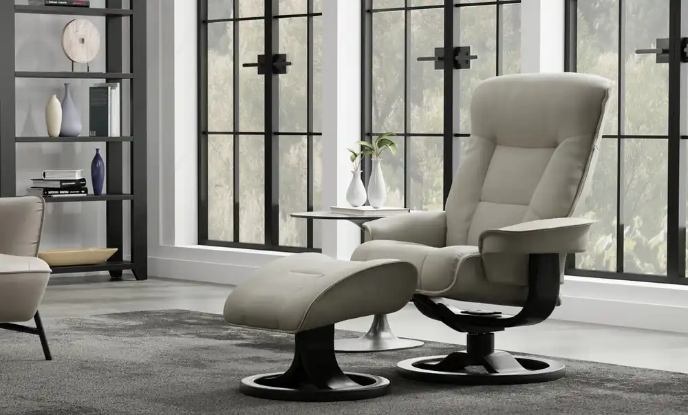 Comfort Collection - Bergen R Small Chair - NL Fog 133 R Frame Finish Below| Fjords - 904UPI-133 Brand New