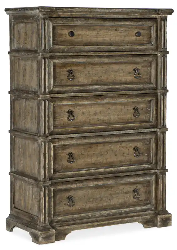 La Grange Ross Prairie Five Drawer Chest | Hooker Furniture - 6960-90010-80 Brand New