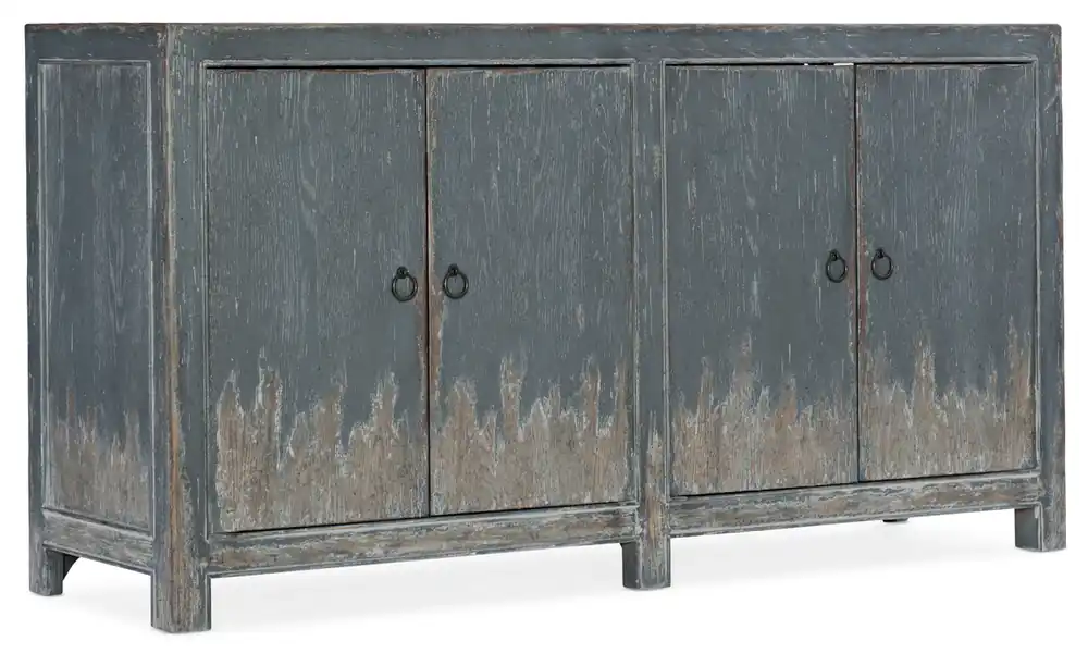 Boheme Four Door Media Console | Hooker Furniture - 5750-55460-BLU Final Sale
