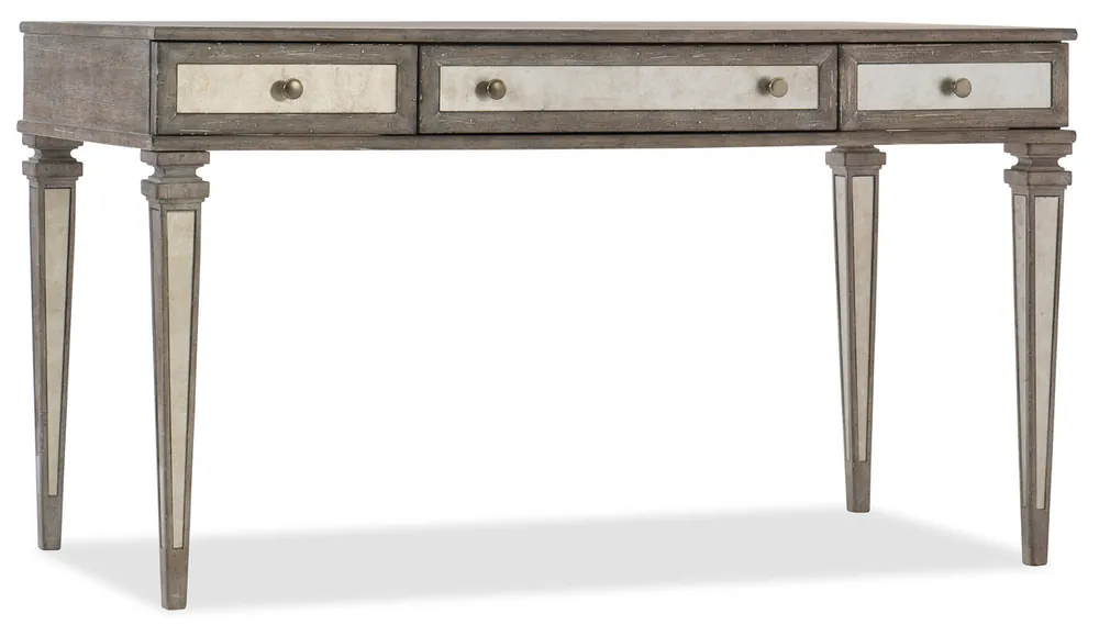 Warranty Included Rustic Glam Leg Desk | Hooker Furniture - 1641-10458-LTWD