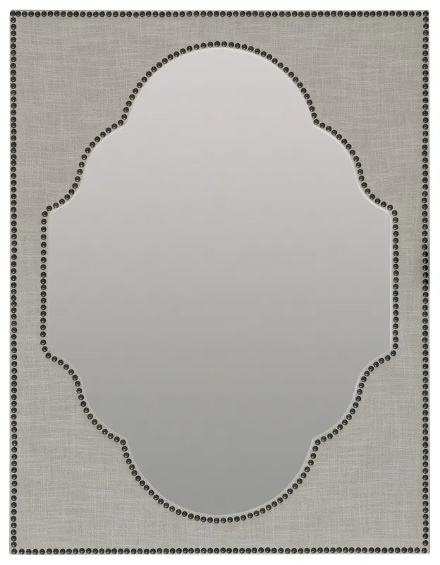 Boheme Nourmand Linen Wrapped Mirror | Hooker Furniture - 5750-90008-GRY Today Only