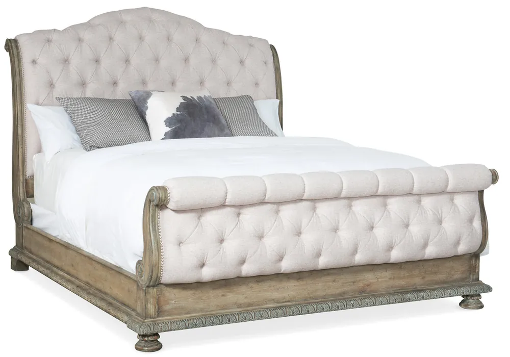 Castella King Tufted Bed | Hooker Furniture - 5878-90566-80 Trusted Brand