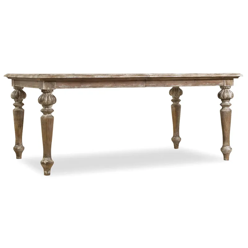Chatelet Rectangle Leg Dining Table with Two 18'' Leaves | Hooker Furniture - 5300-75200 Free Returns