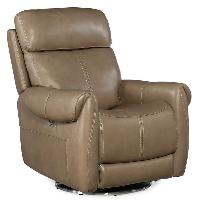 Sterling Swivel Power Recliner with Power Headrest | Hooker Furniture - RC600-PHSZ-080 Brand New