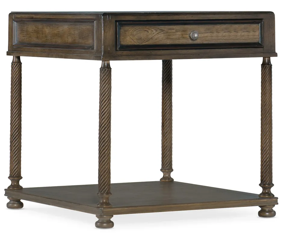 Budget Sanctuary Three-Drawer Shaped Front Gold Chest | Hooker Furniture - 3008-85004