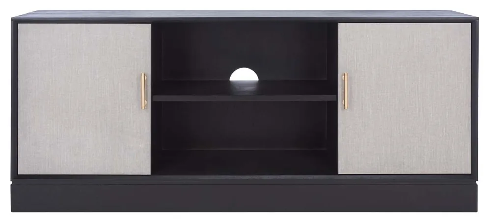 Safavieh Estella 2Dr 1 Shelf Media Stand - Black Hassle-Free Returns