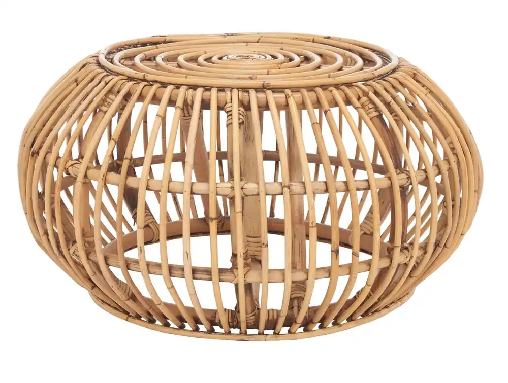 Best Choice Safavieh Jacynda Round Ottoman - Honey Brown Wash