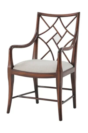 A Delicate Trellis Armchair | Theodore Alexander - 4100-613.1BFF Handmade