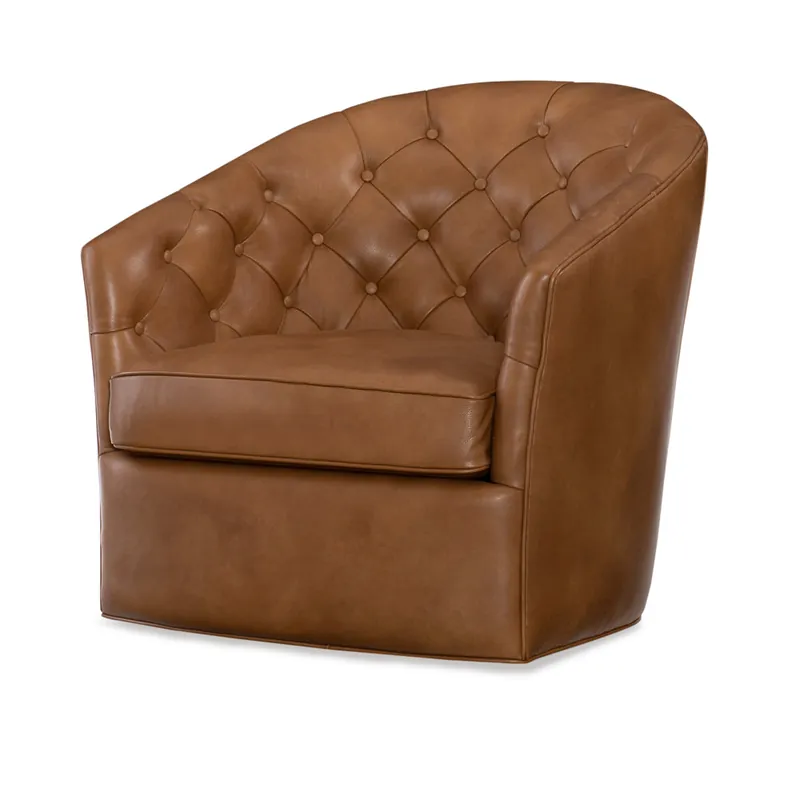 Handmade Seaworth Swivel Chair | Century Furniture - PLR-14108-WHEAT