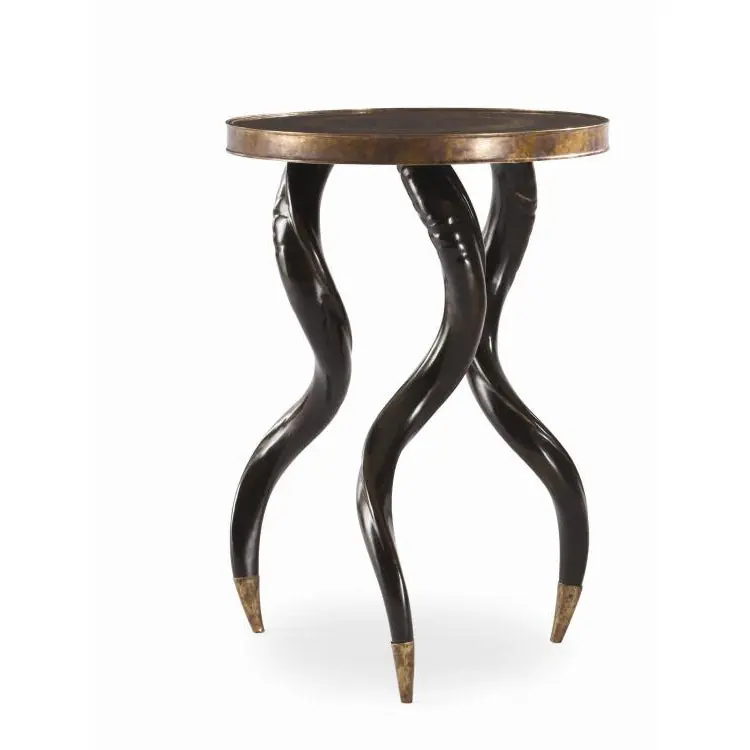 Don’t Miss Out Faux Horn Ebony Chairside Table | Century Furniture - SF5047