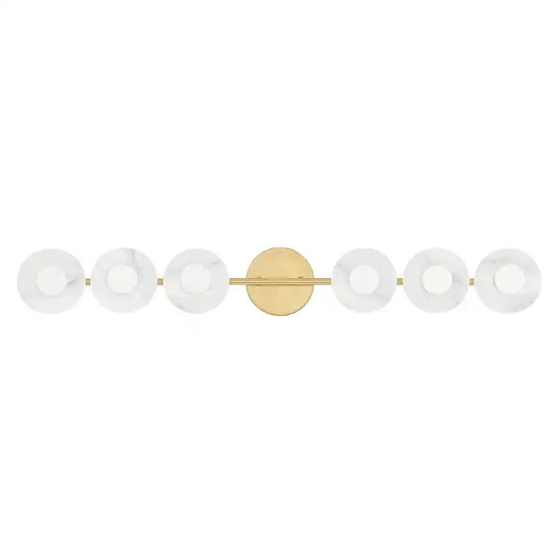 Price Cut Hudson Valley Lighting 6 Light Bath Bracket - Aged Brass