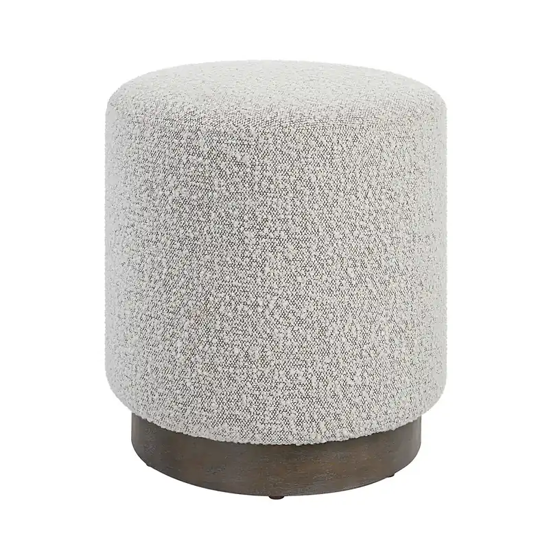 Uttermost Avila Light Gray Ottoman New Arrival