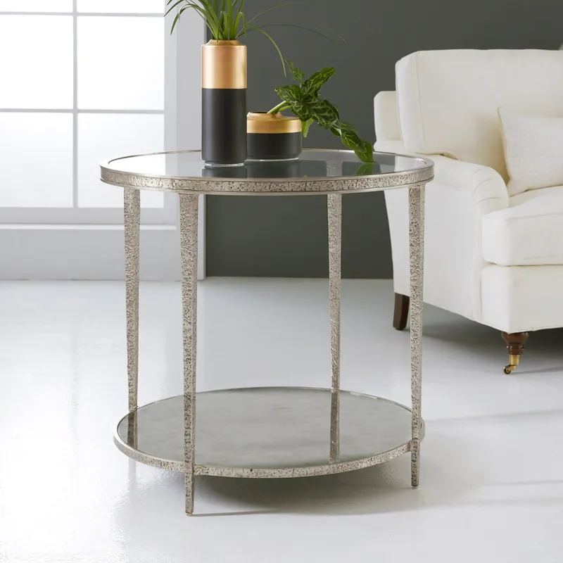 New Arrival Sculpture Round Table - Ant. Aluminum | Modern History - MH996F04
