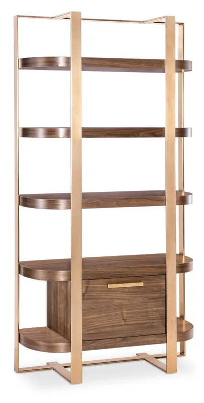 Eleana Etagere - Medium Wood | Hooker Furniture - 7252-50003-85 Same Day Shipping