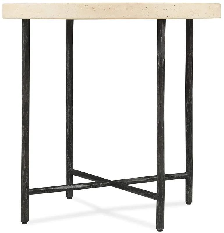 Authentic Driftwood Round Side Table - Gray | Hooker Furniture - 6820-80116-00