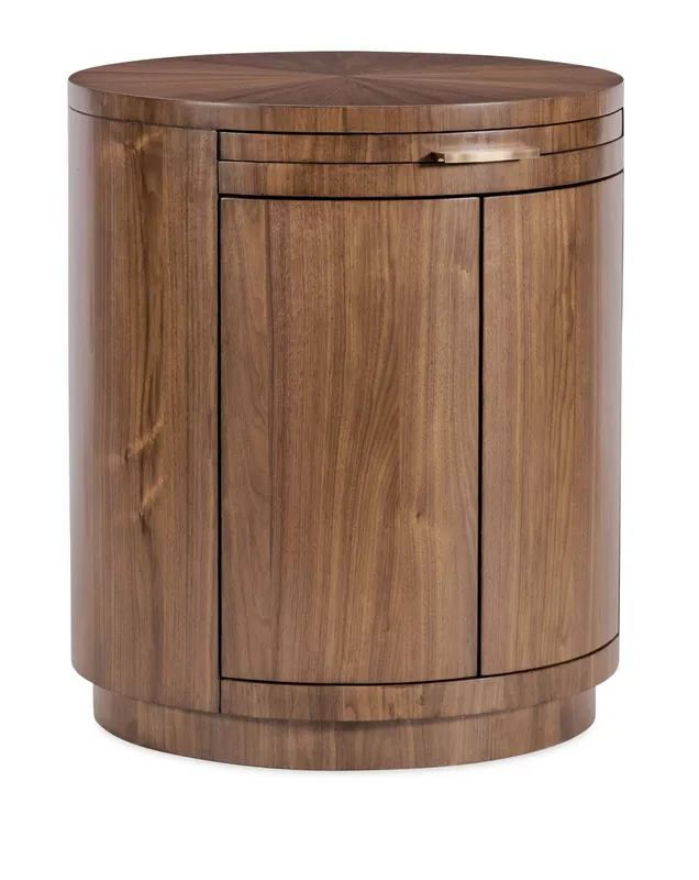 Top Rated Eleana Round Nightstand - Medium Wood | Hooker Furniture - 7252-90215-85