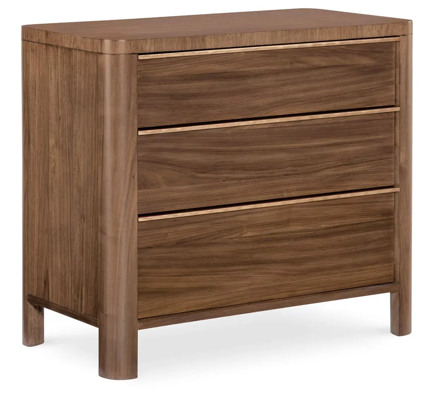 Reduced Price Eleana Three Drawer Nightstand - Medium Wood | Hooker Furniture - 7252-90216-85