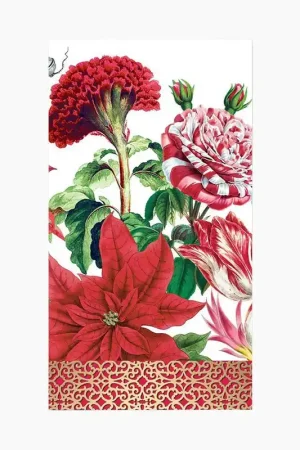 Crafted Christmas Bouquet Hostess Napkins (Pack of 15)