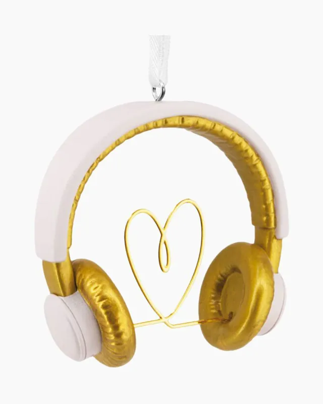 Worldwide Shipping Music Lover Headphones Ornament