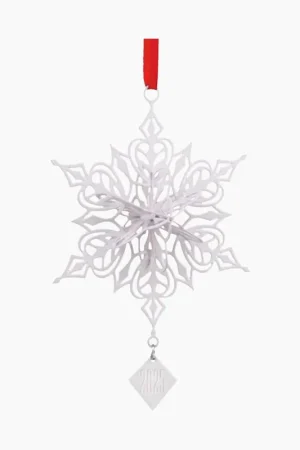 Dimensional Snowflake 2025 Metal Ornament Buy Today