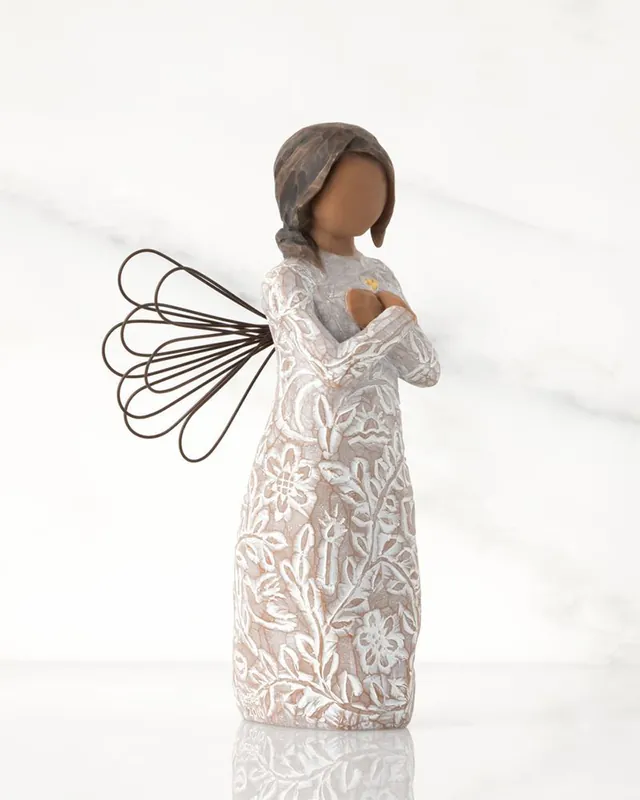 Remembrance Figurine (Darker Hair and Skin) - Hold each memory safely in your heart Super Sale