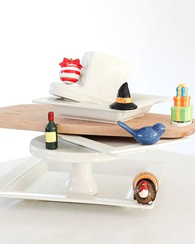 mini Present Stack Ceramic Platter Ornament Deal