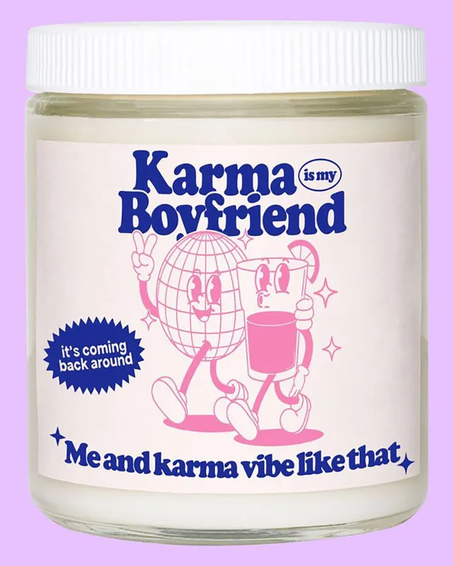 Flash Sale Karma is my Boyfriend Candle
