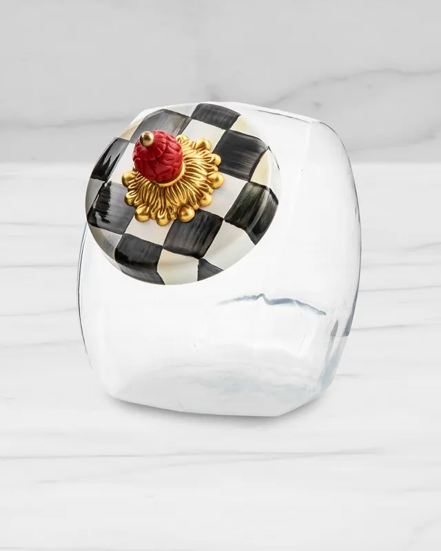 Price Drop Sweets Jar with Courtly Check Enamel Lid