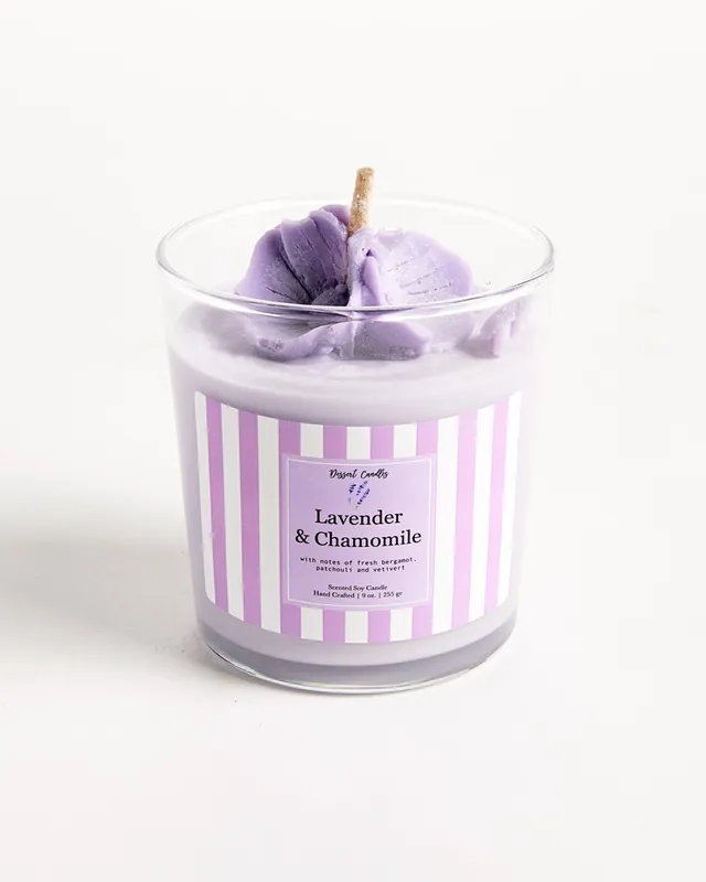 Clearance Lavender & Chamomile Soy Wax Candle