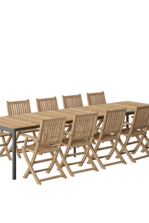 Amazonia Munich 11 Piece Extendable Outdoor Dining Set | International Home Miami - GEN TPZEXTBL_10YOGARM Limited Edition