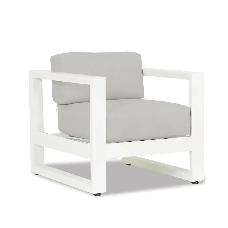 Limited Edition Newport Club Chair in Cast Silver, No Welt - Frost | Sunset West - SW4801-21-SLVR-STKIT