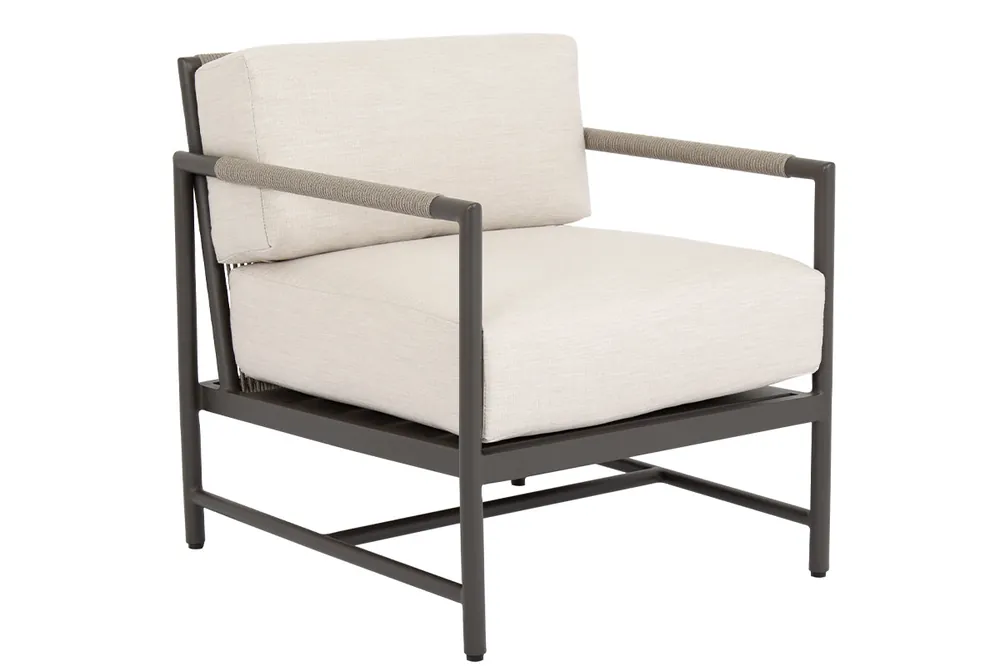 Warranty Included Pietra Club Chair in Echo Ash, No Welt - Graphite | Sunset West - SW4601-21-EASH-STKIT