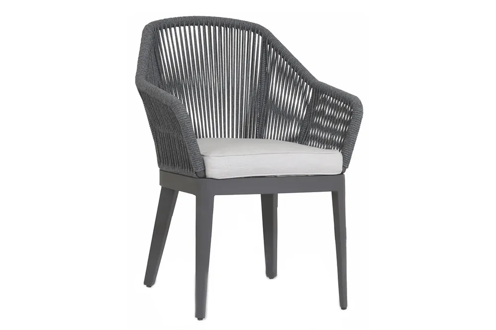 Milano Dining Chair in Echo Ash w/ Self Welt - Slate | Sunset West - SW4101-1-EASH-STKIT New Release