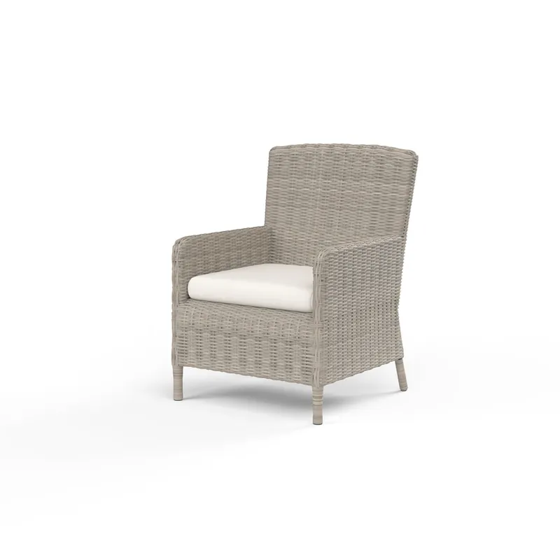 Same Day Shipping Manhattan Dining Chair in Linen Canvas w/ Self Welt - Gray | Sunset West - SW3301-1-LCAN-STKIT