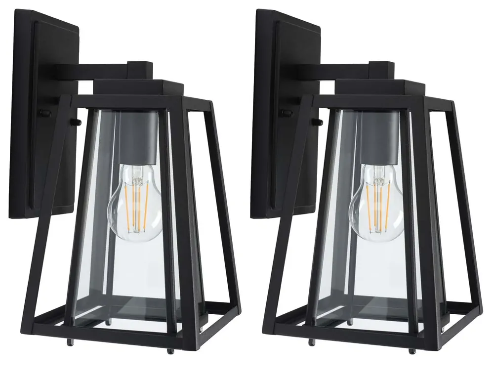 Best Price Safavieh Rydler Outdoor Wall Sconce - Black (Set of 2)