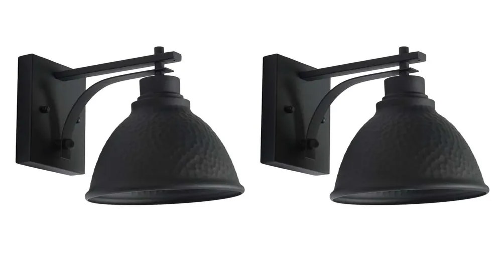 Special Offer Safavieh Melila Outdoor Wall Sconce - Black (Set of 2)