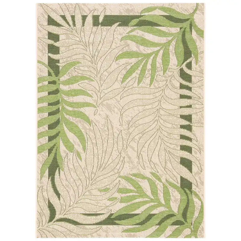 High Quality Safavieh Courtyard Rug Collection: CY7836-14A5 - Cream / Green