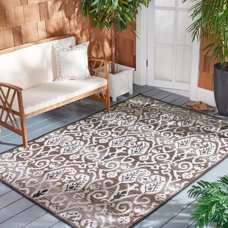 Safavieh Havana Rug Collection: HAV321E - Light Brown / Ivory Best Seller