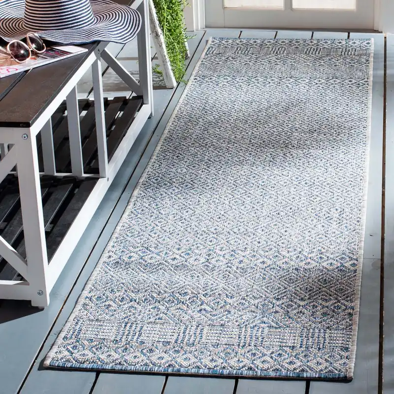 Safavieh Courtyard Rug Collection CY8235-55712 - Ivory / Green Direct From Factory