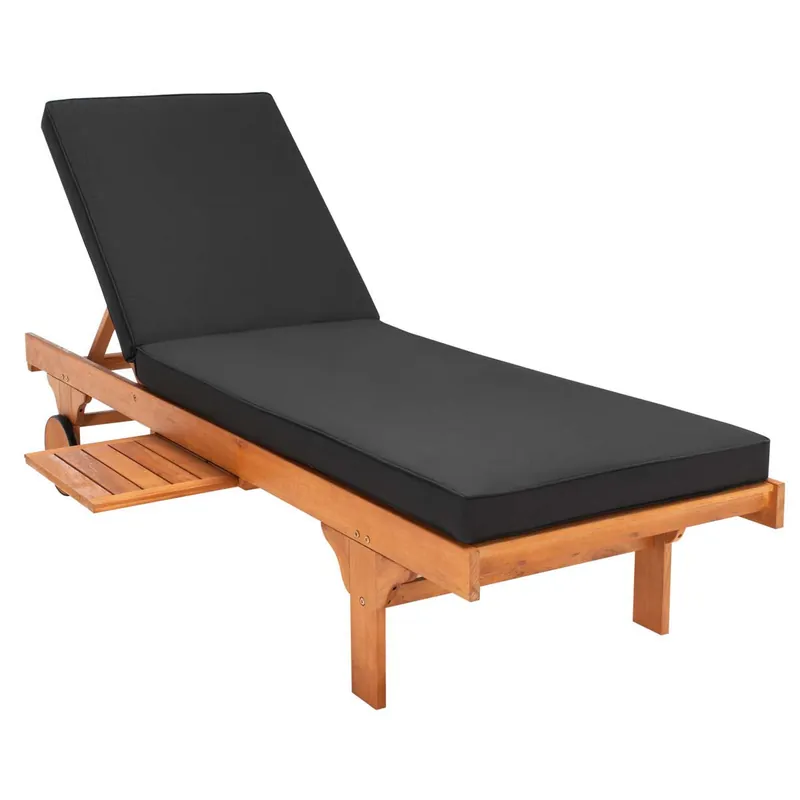 Safavieh Newport Lounge Chair - Natural / Black While Supplies Last
