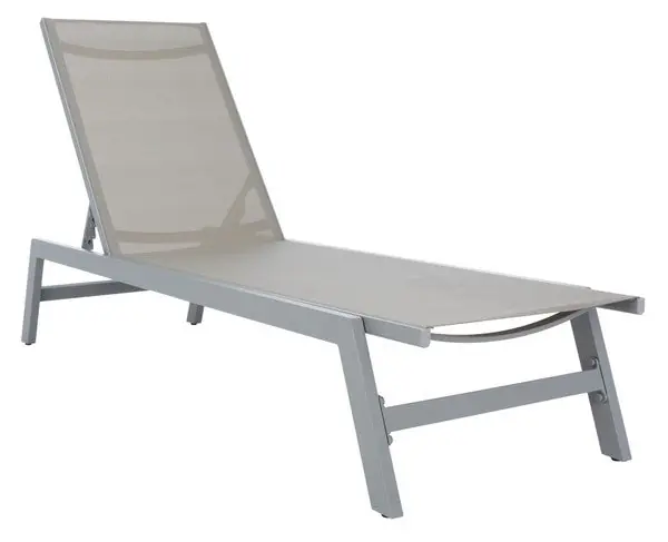 Low Price Safavieh Fionne Sunlounger - Silver / Grey
